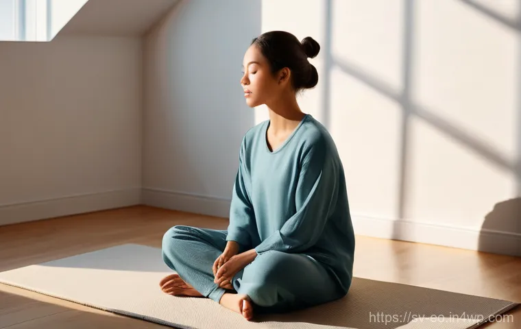 낮잠을 위한 마음챙김 기법 - **The Ultimate Nap Oasis:** A serene and dimly lit bedroom, softly illuminated by natural light filt...