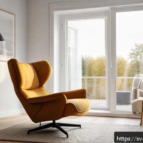 Home 31 낮잠의 필요성과 효과 이해하기 - A peaceful Scandinavian living room bathed in soft afternoon light between 13:00 and 15:00, featurin...