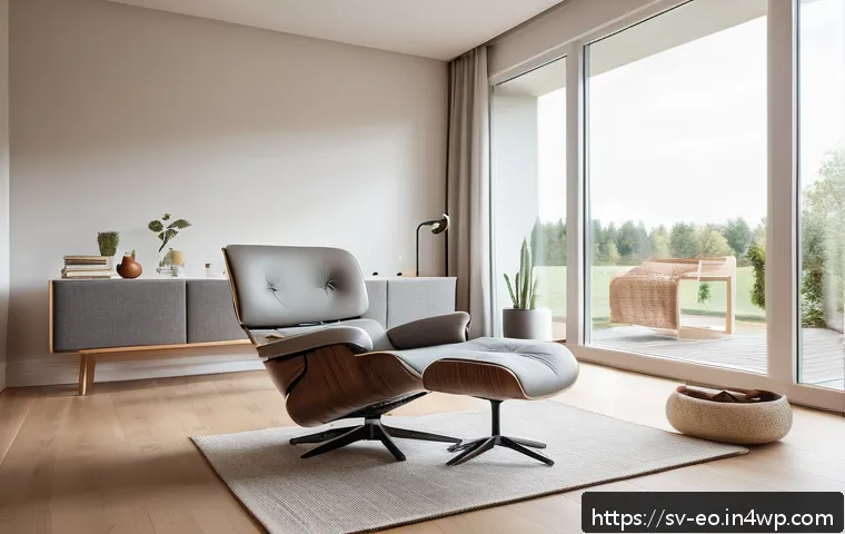 효과적인 낮잠 기술과 팁 - A serene early afternoon setting in a modern Scandinavian-style living room, featuring a young adult...