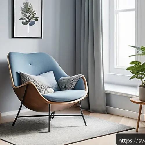 Home 17 낮잠 시간과 뇌 기능의 관계 - A modern Scandinavian-style home office corner designed for a restful nap break, featuring a cozy ar...