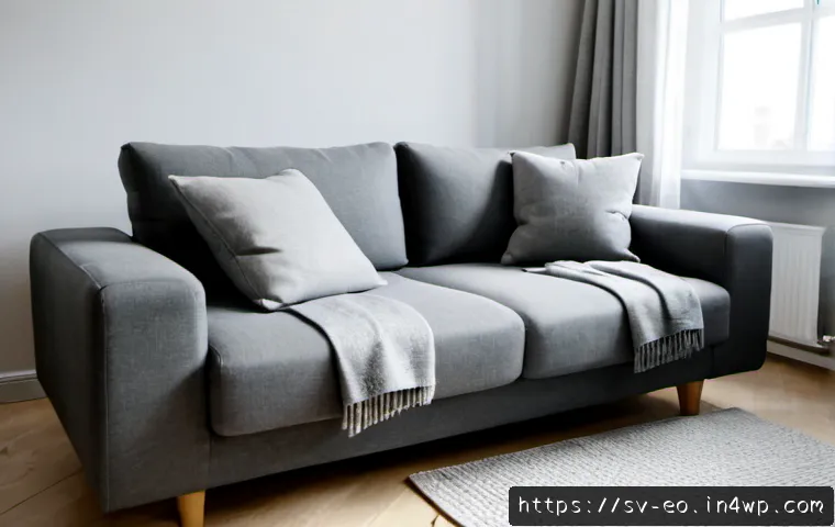 Home 26 최적의 낮잠 장소 선택하기 - Photorealistic Scandinavian living room arranged as an ideal nap space, comfortable light-gray sofa ...